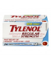 Tylenol Regular Strength, 24 Tablets