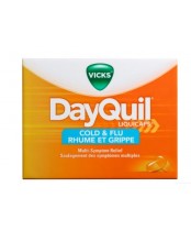 Vicks DayQuil Cold and Flu Multi Symptom Relief, 24 Liquid Capsules