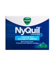 Vicks Nyquil Cold and Flu Liquid Capsules - 24's