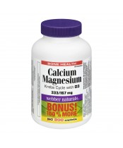 Webber Naturals Calcium Magnesium with Vitamin D3 Bonus Size