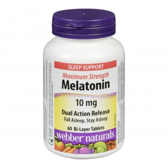 Webber Naturals Maximum Strength Melatonin Bi-Layer Tablets