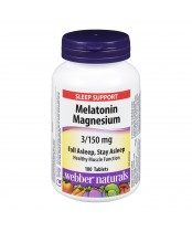 Webber Naturals Melatonin Magnesium Tablets