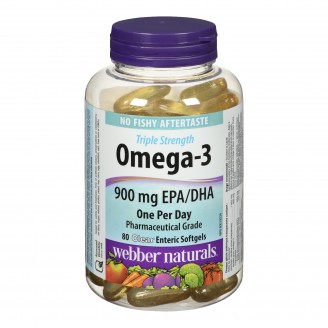 Webber Naturals Omega-3 Clear Enteric Softgels