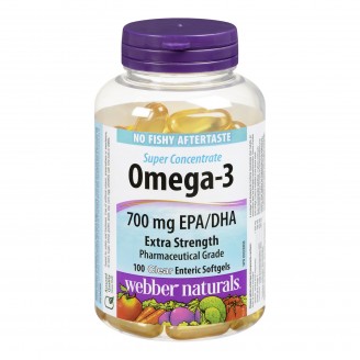 Webber Naturals Omega-3 Super Concentrate Clear Enteric Softgels