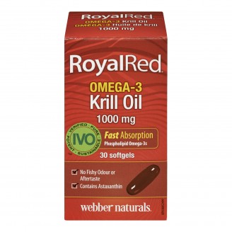 Webber Naturals Royal Red Omega-3 Krill Oil Softgels