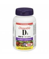 Webber Naturals Vitamin D3 Chewable Tablets
